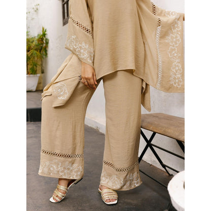 House of Fett Luxor Beige Top with Pant Co-Ords