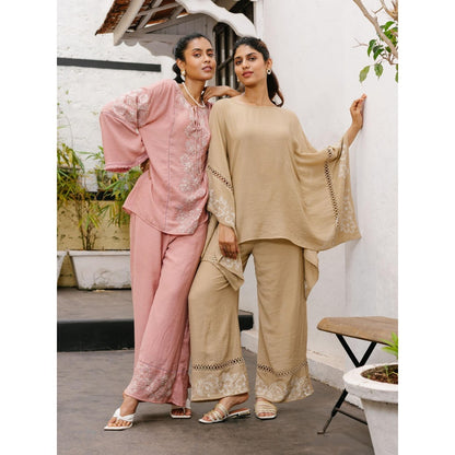 House of Fett Luxor Beige Top with Pant Co-Ords