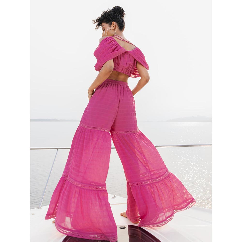 House of Fett Rosa Bella Pink Top with Pant Co-Ords