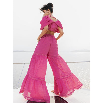 House of Fett Rosa Bella Pink Top with Pant Co-Ords