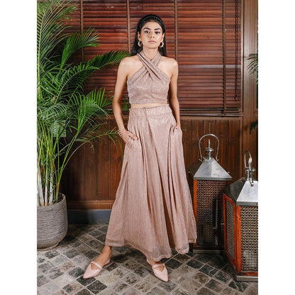 House of Fett Orlean Shimmer Beige Pant