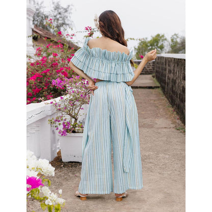House of Fett Cyprus Blue Palazzo