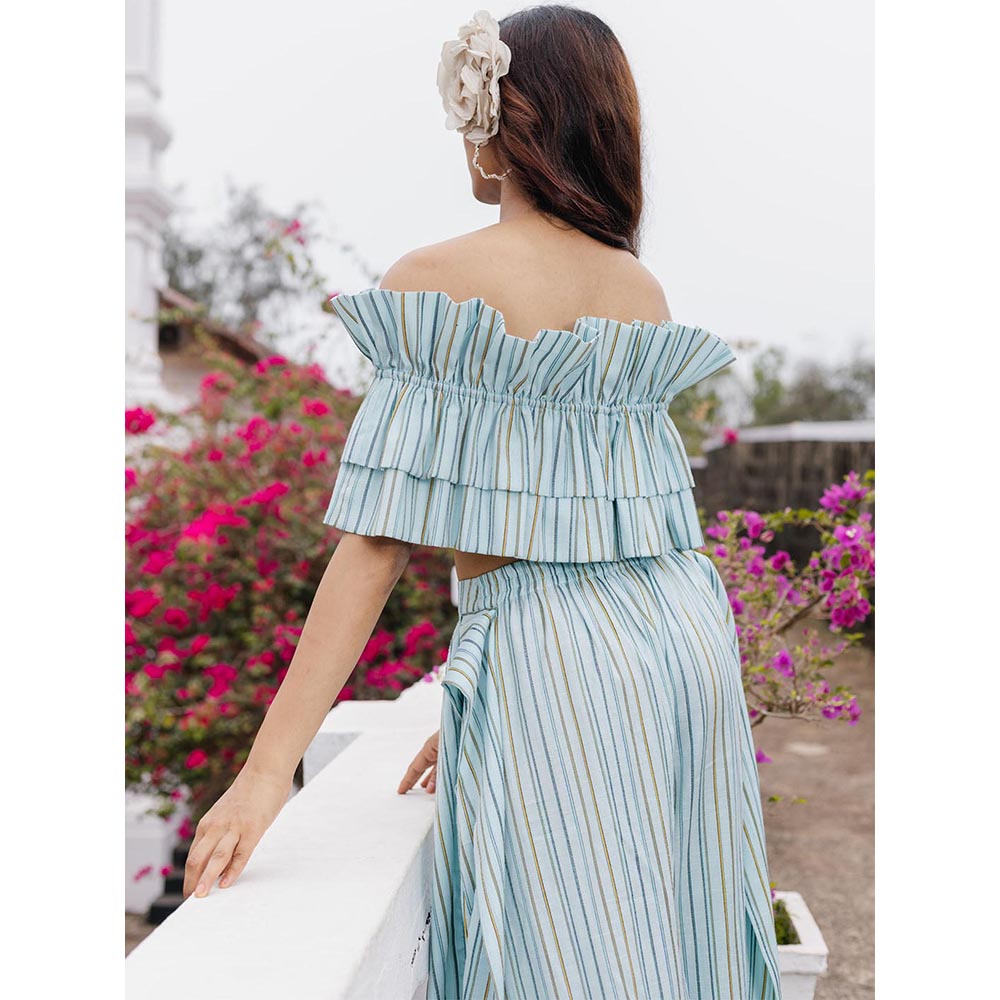 House of Fett Cyprus Blue Palazzo