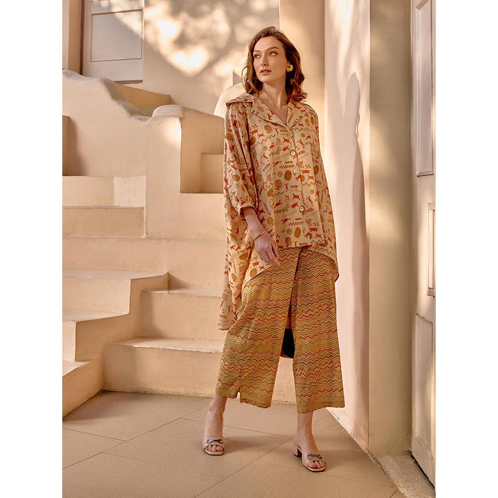 House of Fett Stonehenge Mulmul Yellow Pant