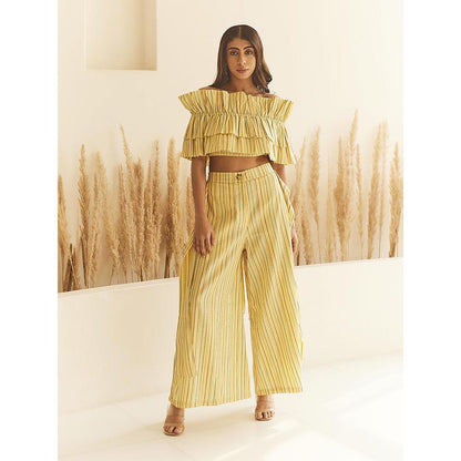 House of Fett Womens Cyprus Yellow Pant
