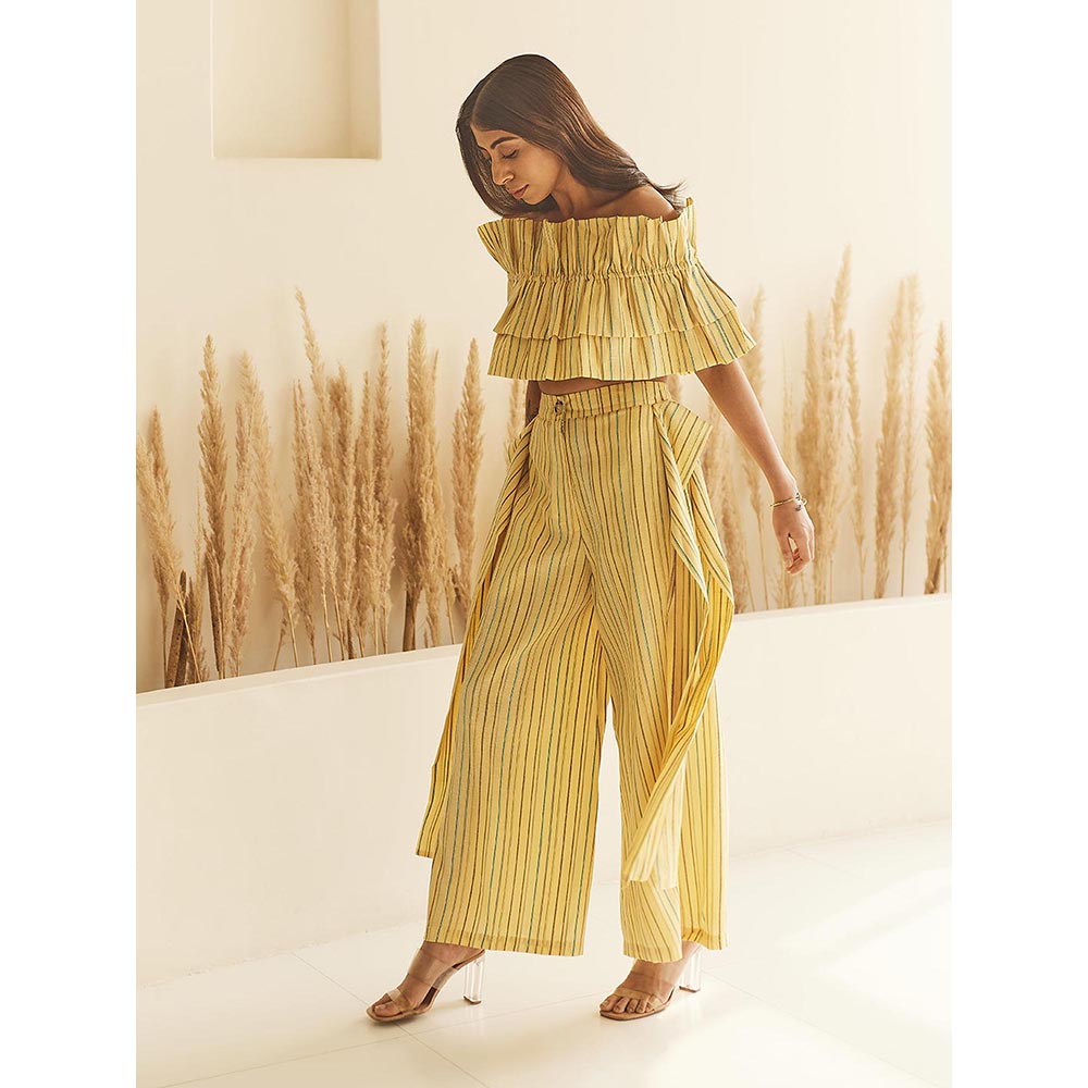 House of Fett Womens Cyprus Yellow Pant