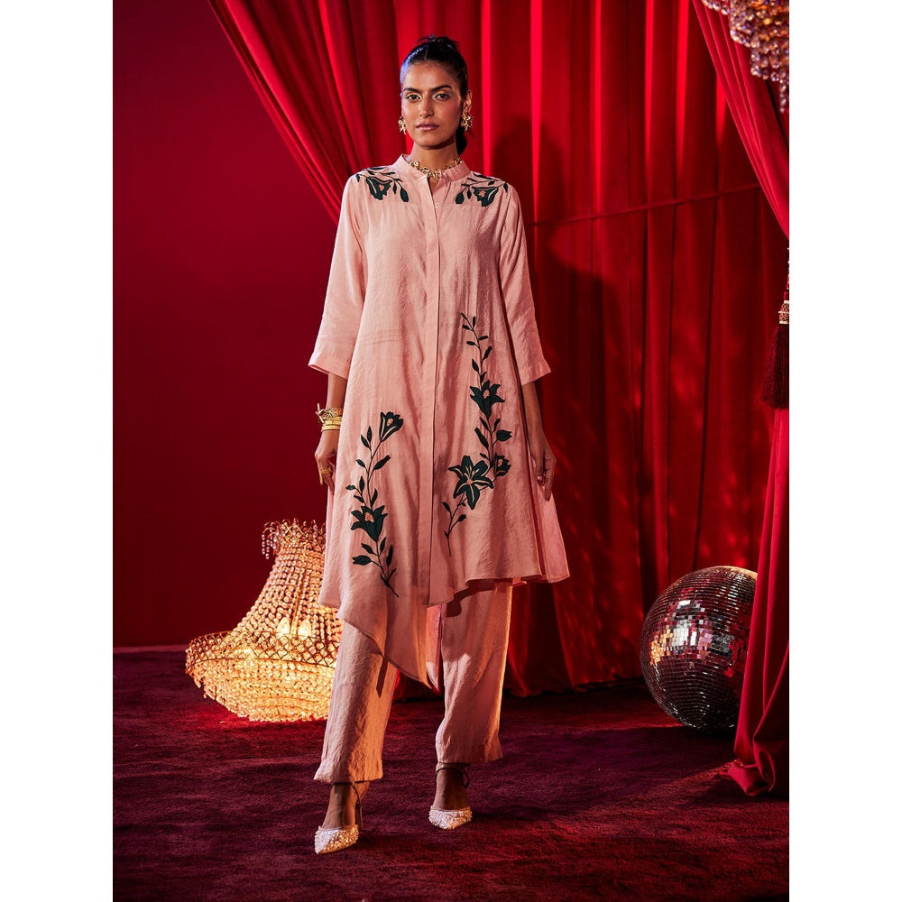 House of Fett Womens Petalina Embroidered Kurta