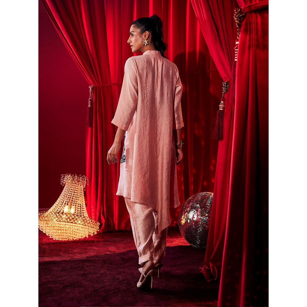 House of Fett Womens Petalina Embroidered Kurta