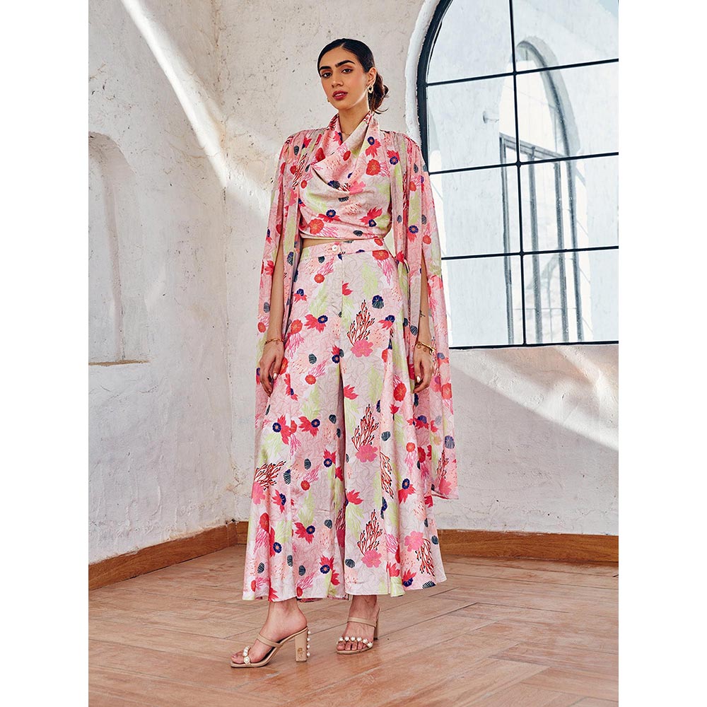 House of Fett Coral rush Floral Coral Cape