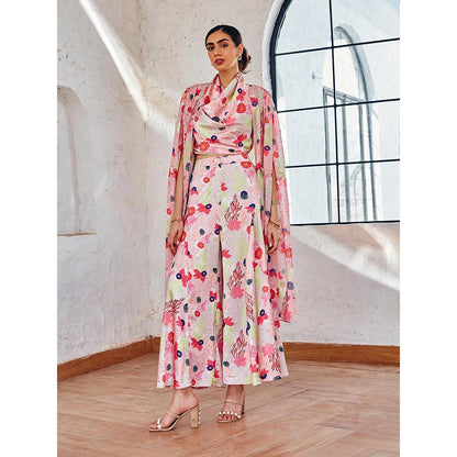 House of Fett Coral rush Floral Coral Cape
