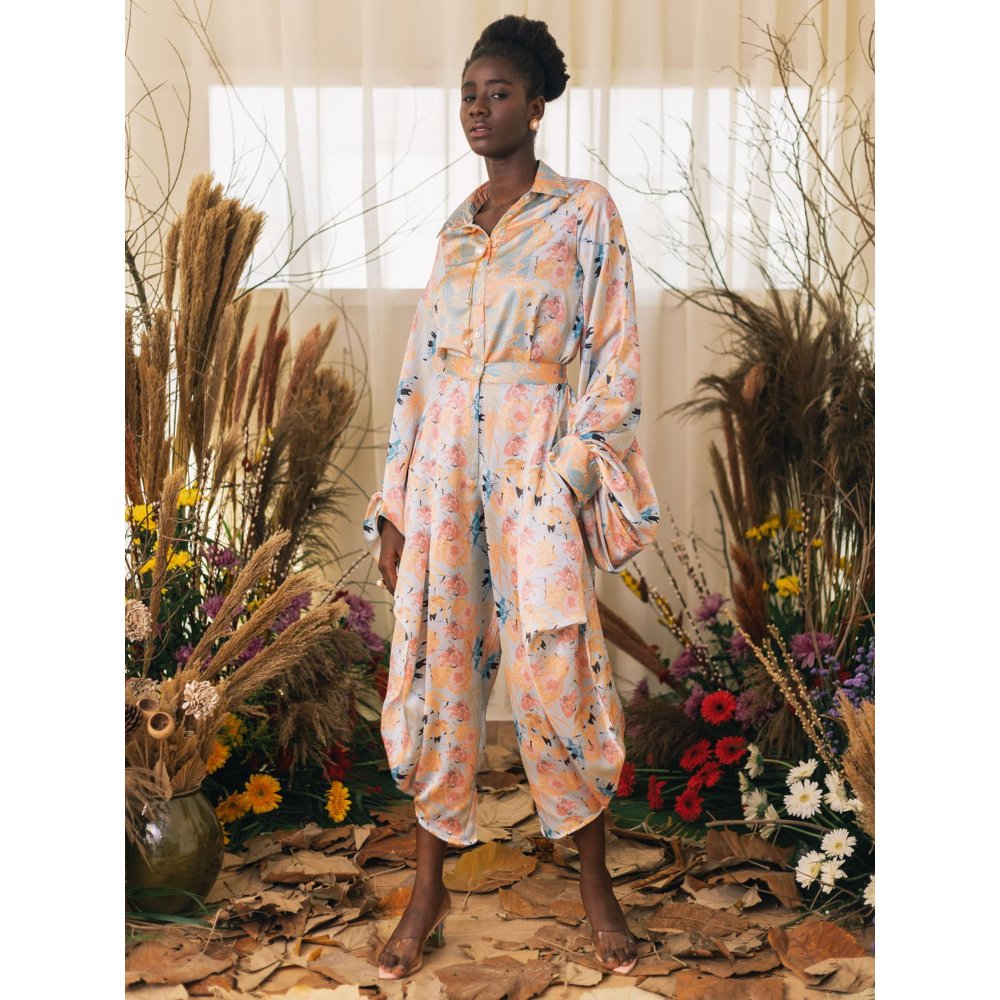 House of Fett Avalon Multi Coloured Mid Waist Co-Ord Set