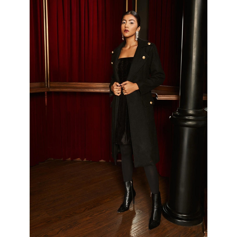 House of Fett Sierra Wool Black Winter coat