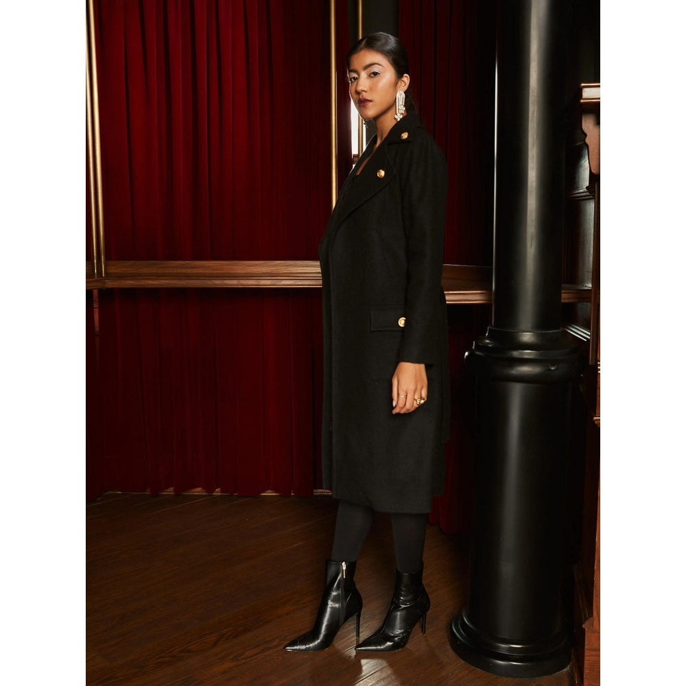 House of Fett Sierra Wool Black Winter coat