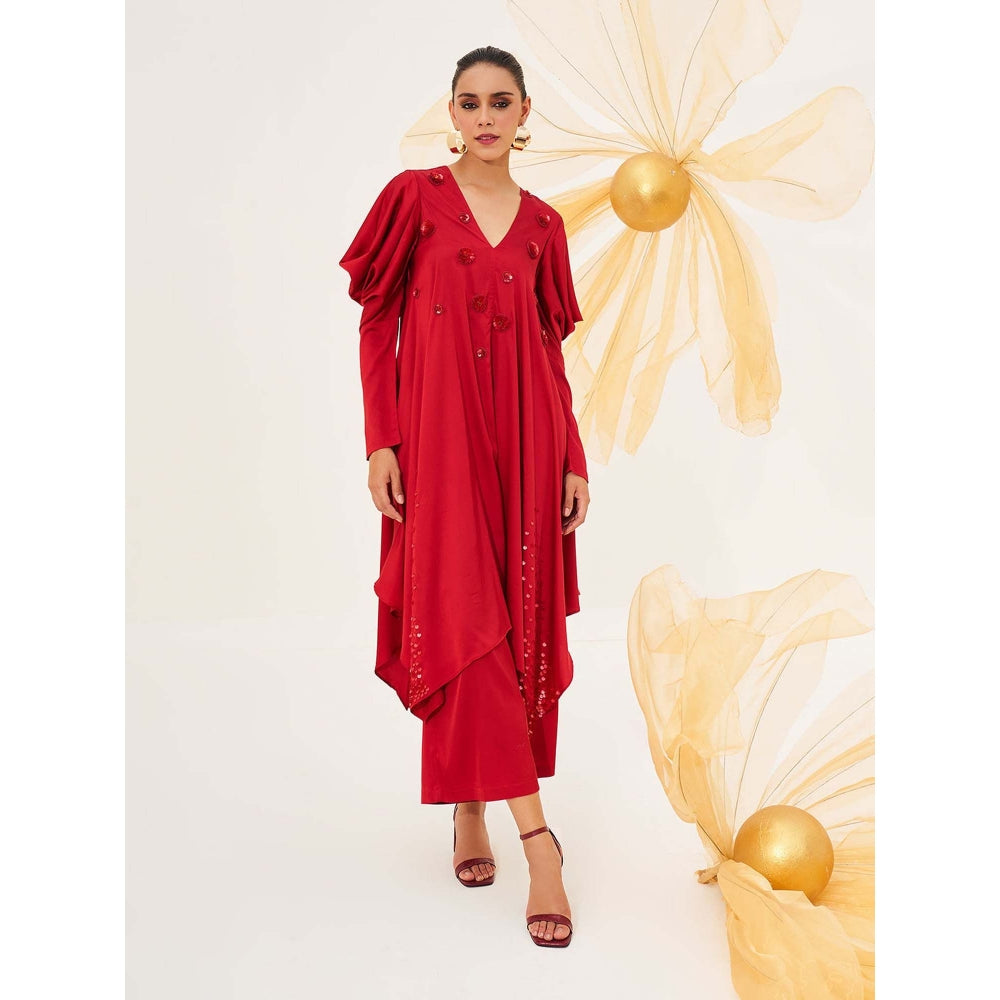 House of Fett Rubyetta Embroidered Kurta