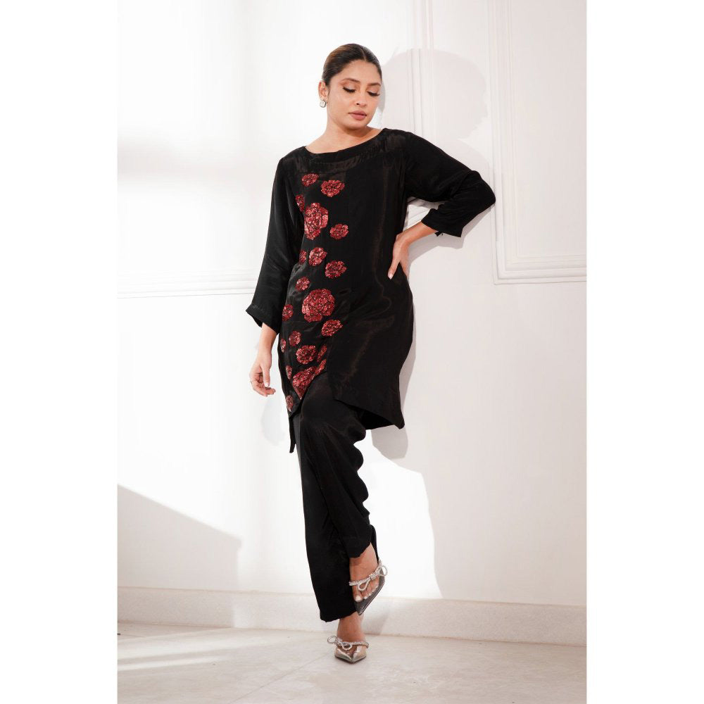 House Of Muher Samara Co-Ord Black (Set of 2)