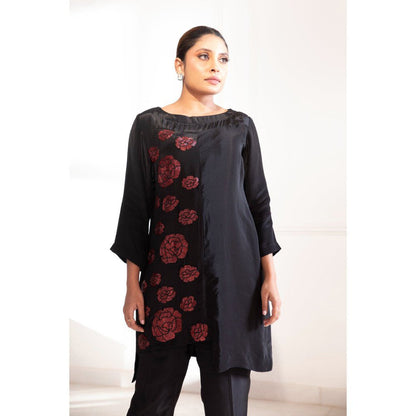 House Of Muher Samara Co-Ord Black (Set of 2)