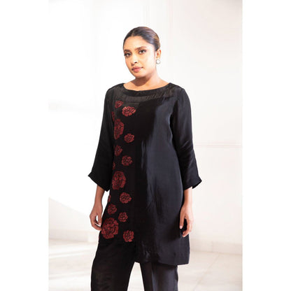 House Of Muher Samara Co-Ord Black (Set of 2)