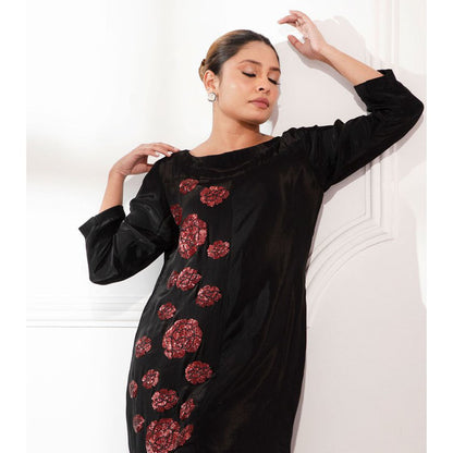 House Of Muher Samara Co-Ord Black (Set of 2)