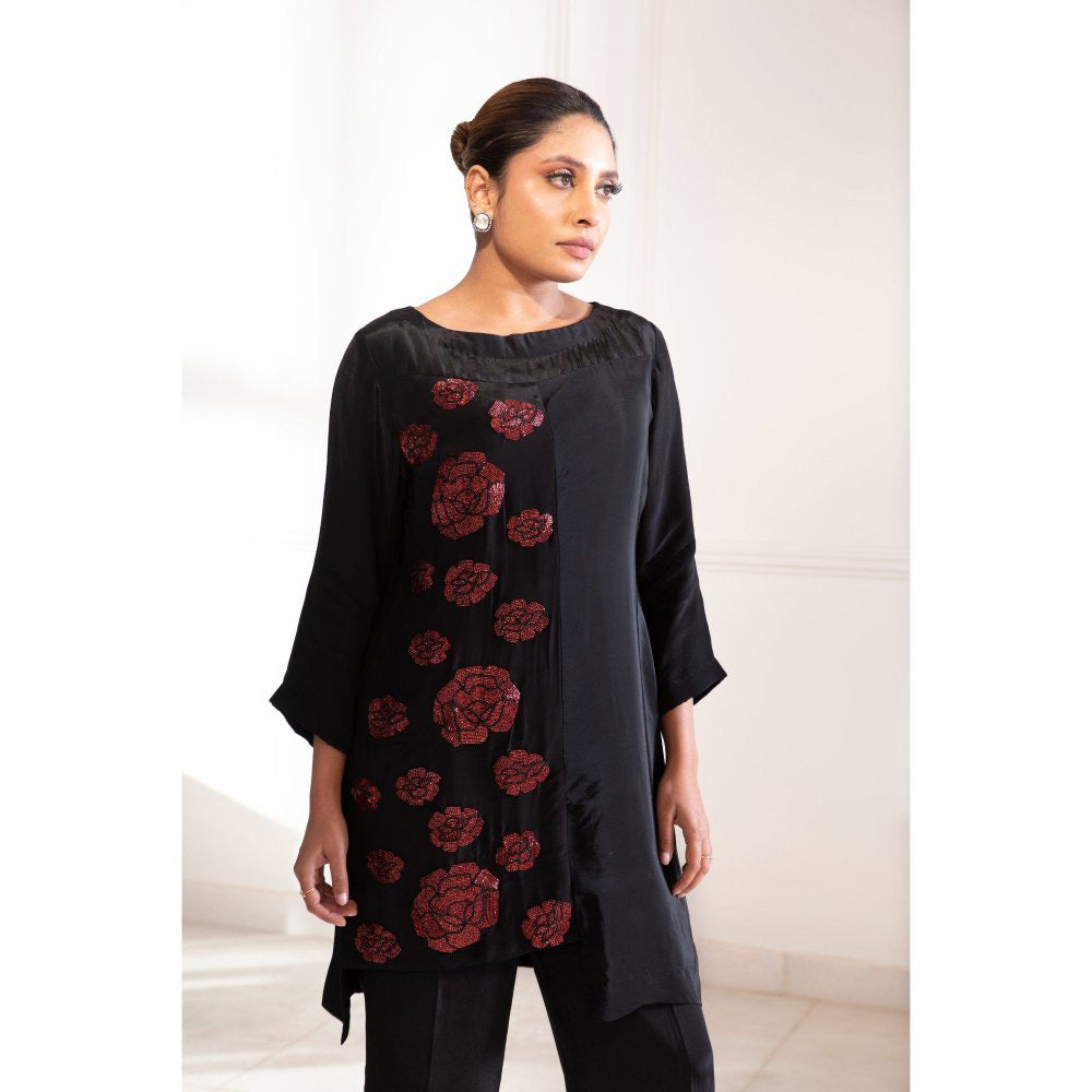 House Of Muher Samara Co-Ord Black (Set of 2)