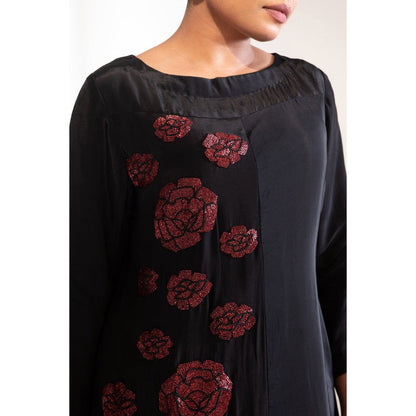 House Of Muher Samara Co-Ord Black (Set of 2)