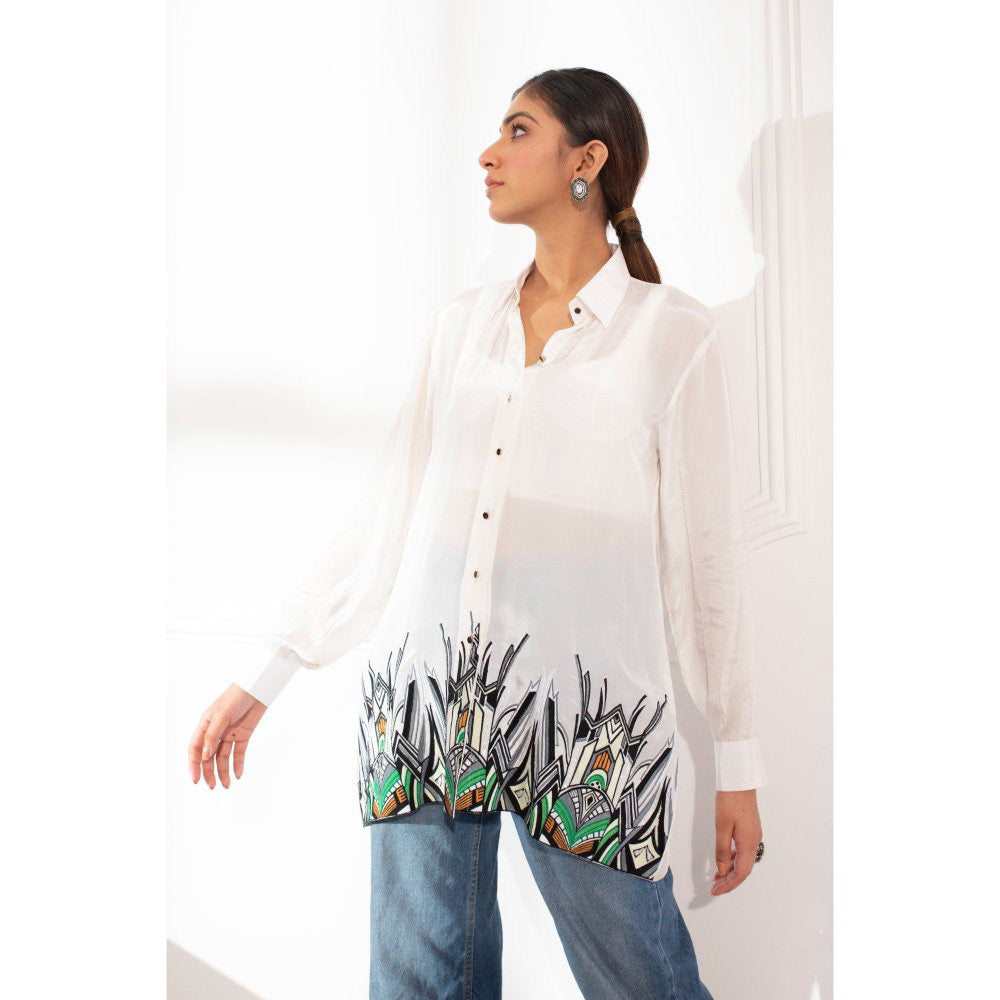 House Of Muher Aneesa Shirt White