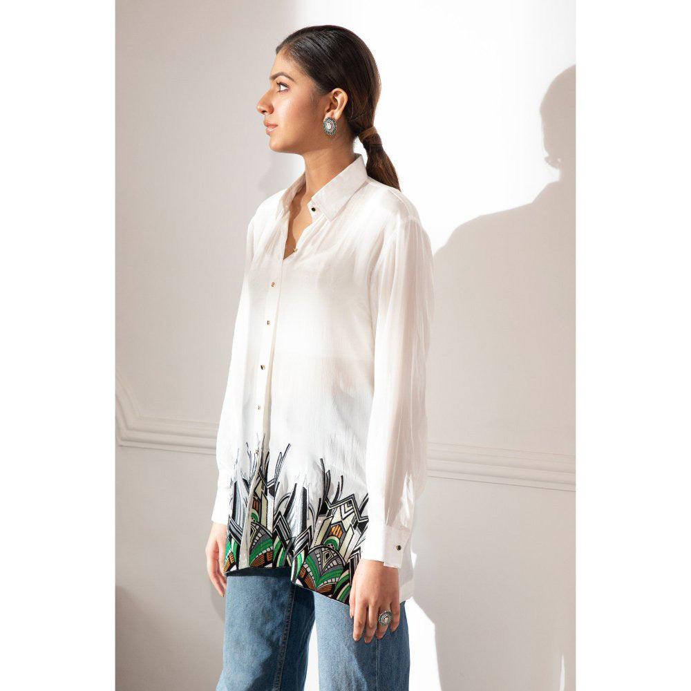 House Of Muher Aneesa Shirt White