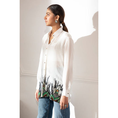 House Of Muher Aneesa Shirt White