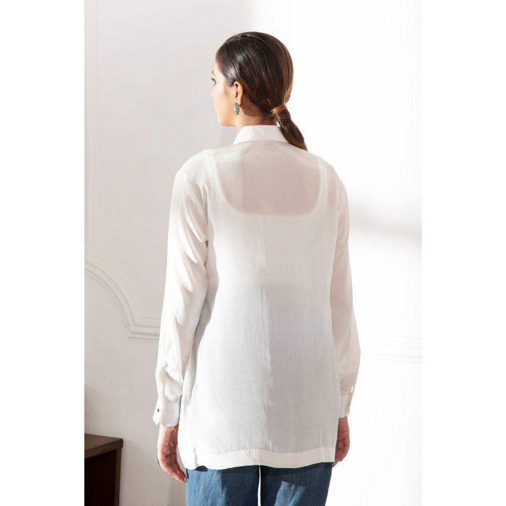 House Of Muher Aneesa Shirt White