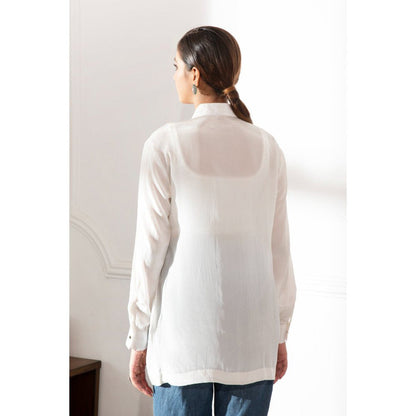House Of Muher Aneesa Shirt White