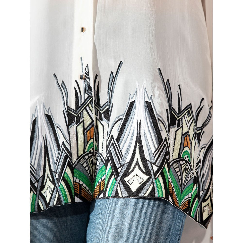 House Of Muher Aneesa Shirt White