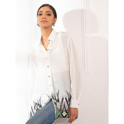 House Of Muher Aneesa Shirt White