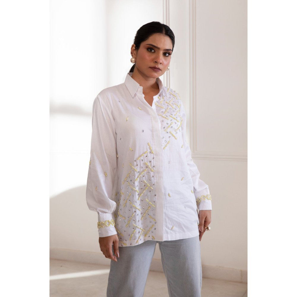House Of Muher Safa Shirt White