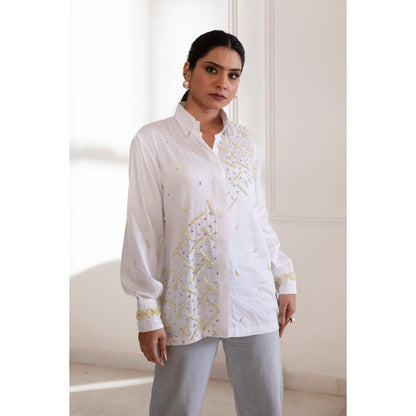 House Of Muher Safa Shirt White