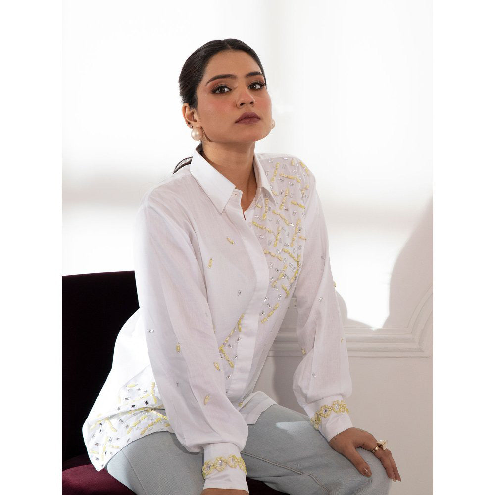 House Of Muher Safa Shirt White