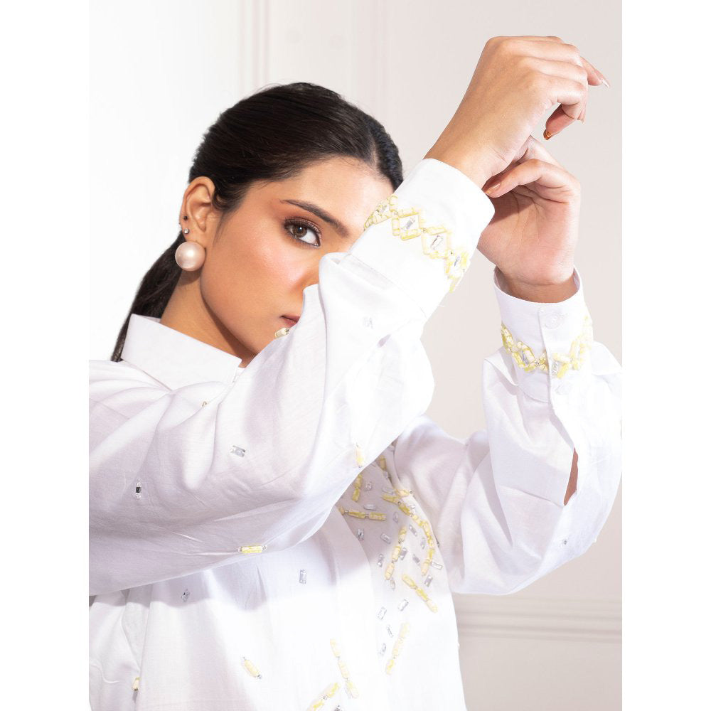 House Of Muher Safa Shirt White