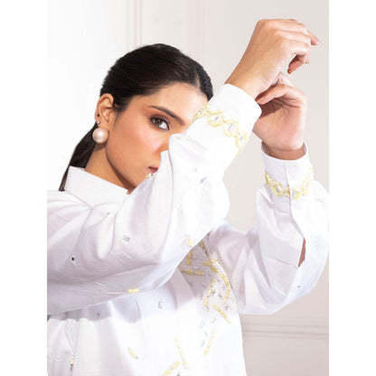 House Of Muher Safa Shirt White