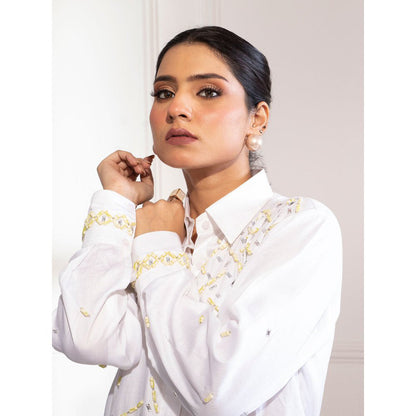 House Of Muher Safa Shirt White