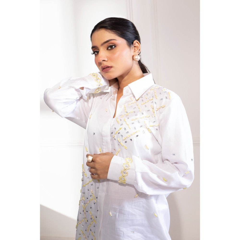 House Of Muher Safa Shirt White