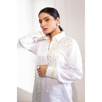 House Of Muher Safa Shirt White
