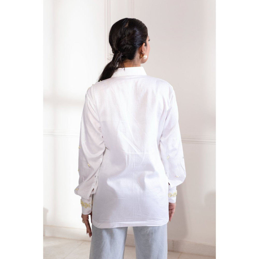 House Of Muher Safa Shirt White