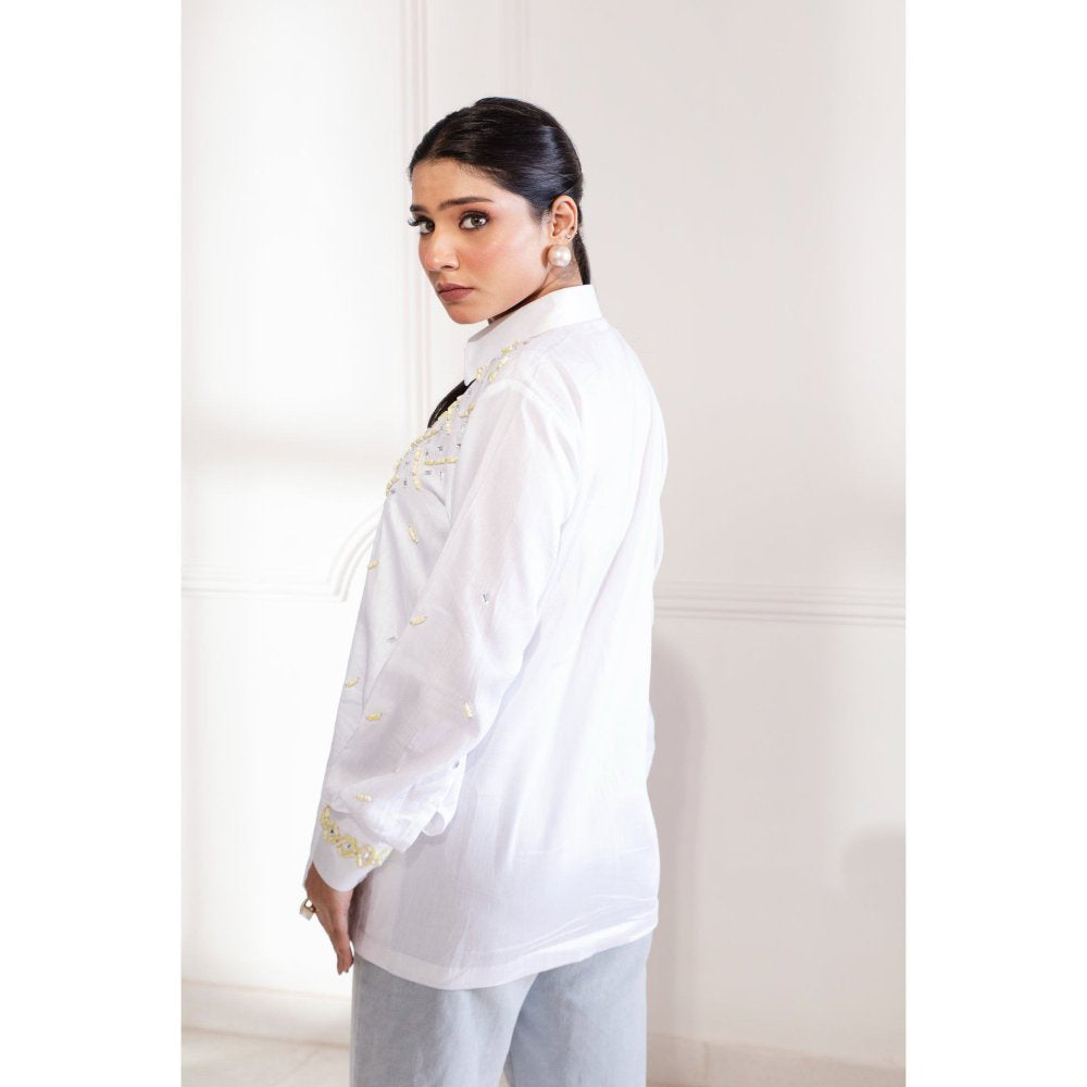 House Of Muher Safa Shirt White