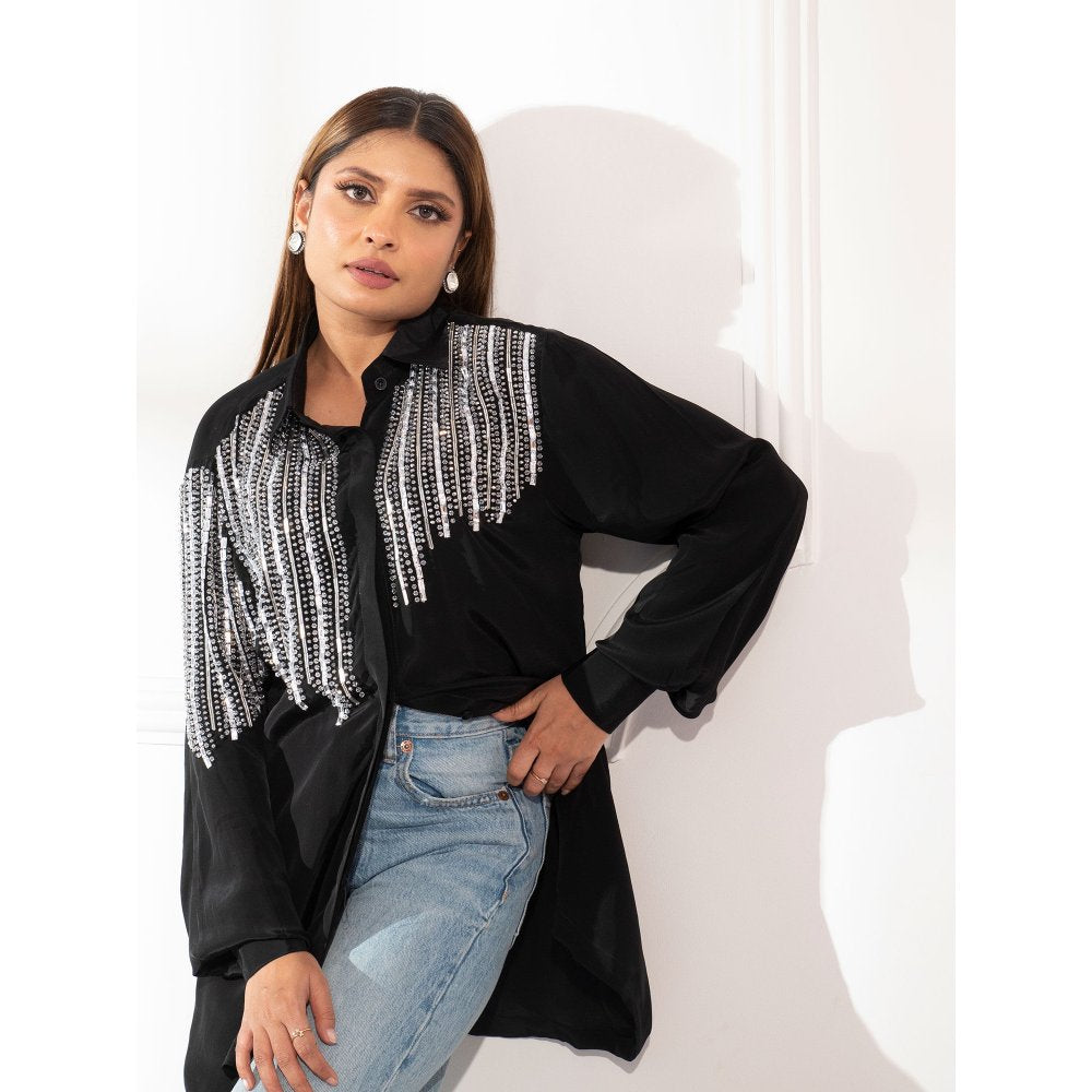 House Of Muher Samira Shirt Black