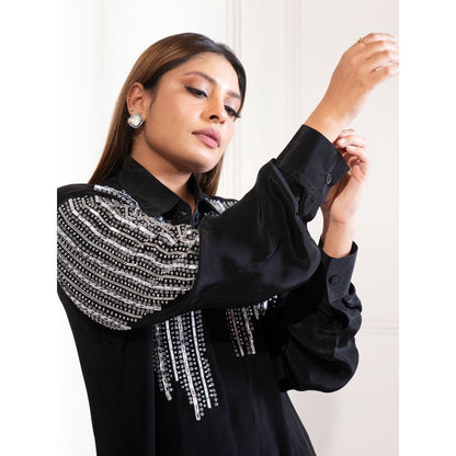 House Of Muher Samira Shirt Black