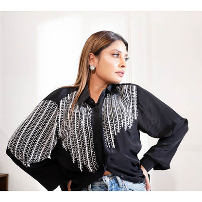 House Of Muher Samira Shirt Black