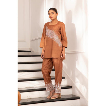 House Of Muher Mia Co-Ord Brown (Set of 2)