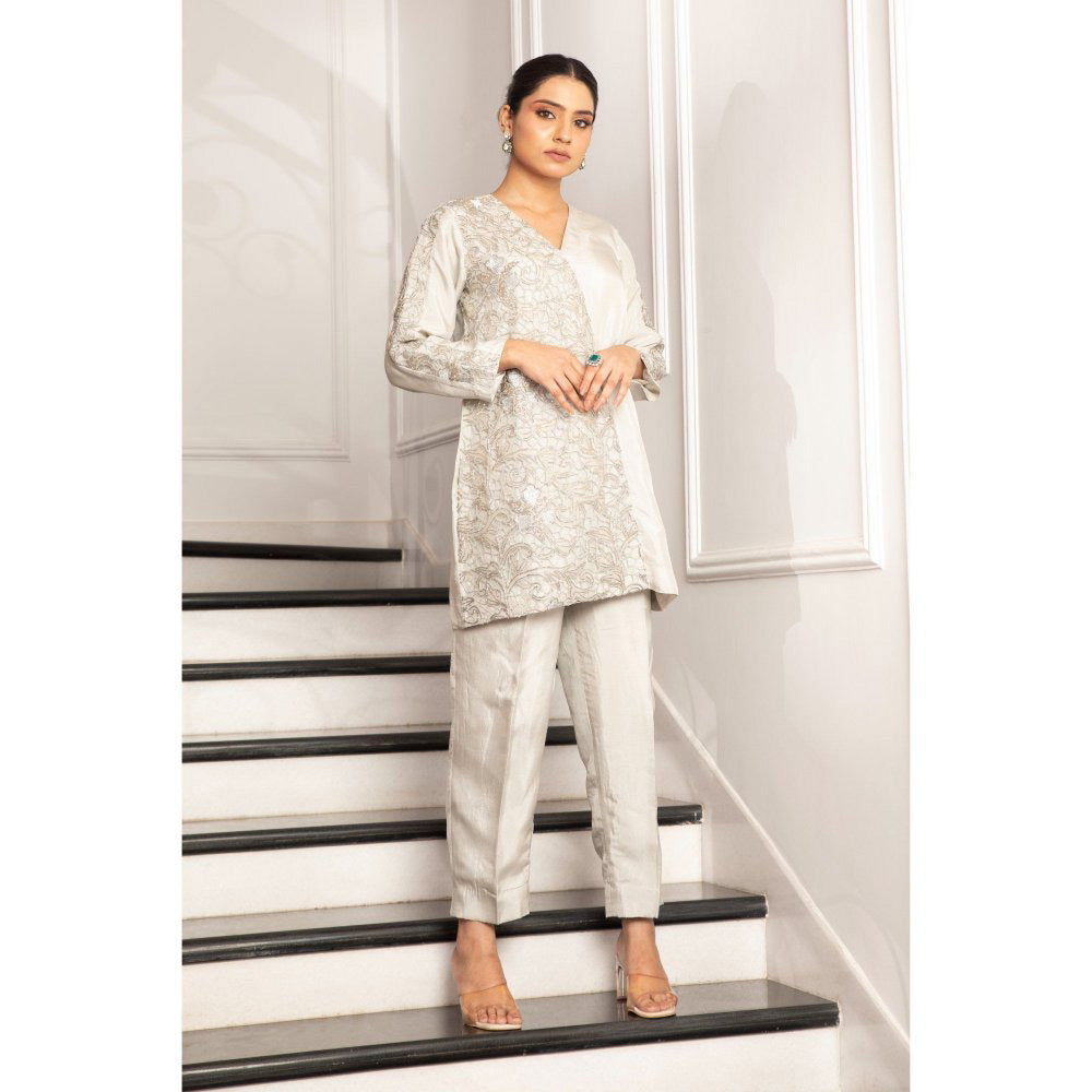 House Of Muher Nuha Co-Ord Grey (Set of 2)