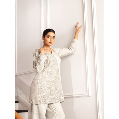 House Of Muher Nuha Co-Ord Grey (Set of 2)