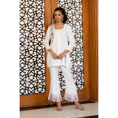House Of Muher Nida Co-Ord White (Set of 2)
