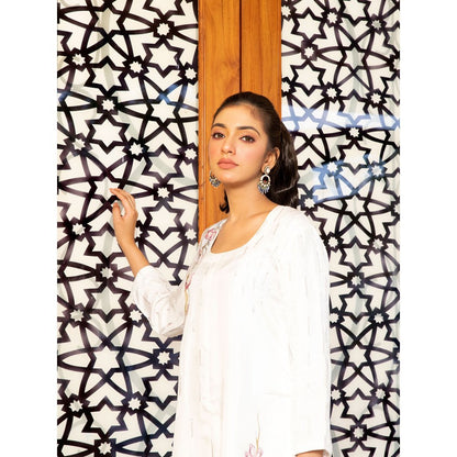 House Of Muher Nida Co-Ord White (Set of 2)