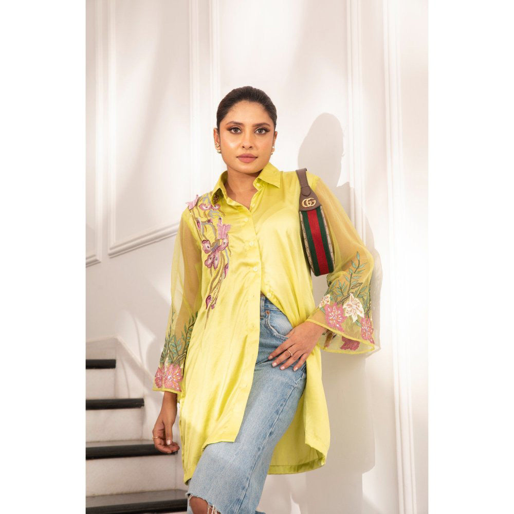 House Of Muher Zayna Shirt Green